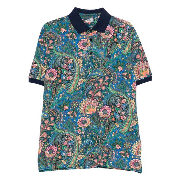 Etro Blue Polo Shirts Men